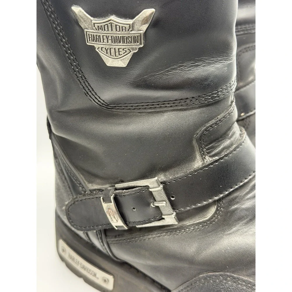 Harley-Davidson Men's Shift Leather Motorcycle Riding Boots Black 12M D95115